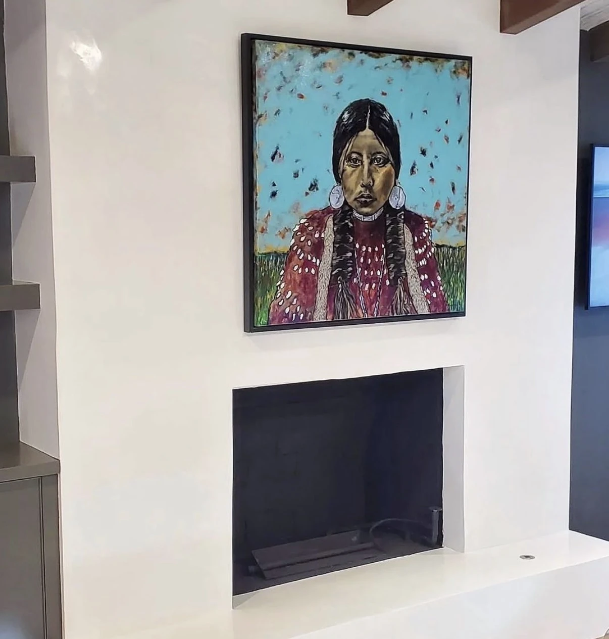 Specchio fireplace photo study